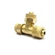 Brass Pu Tee Equal Pneumatic